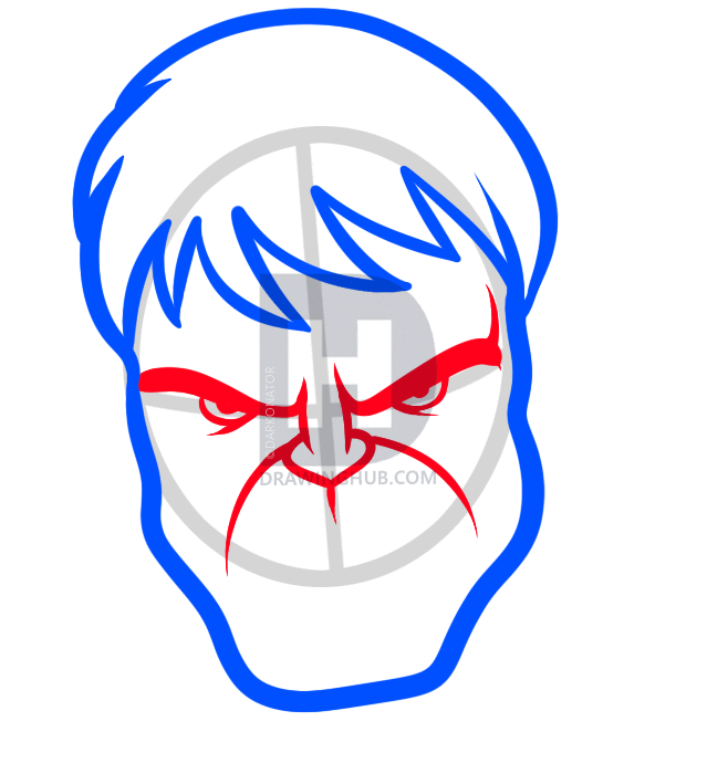 639x709 How To Draw The Hulk Easy, Step