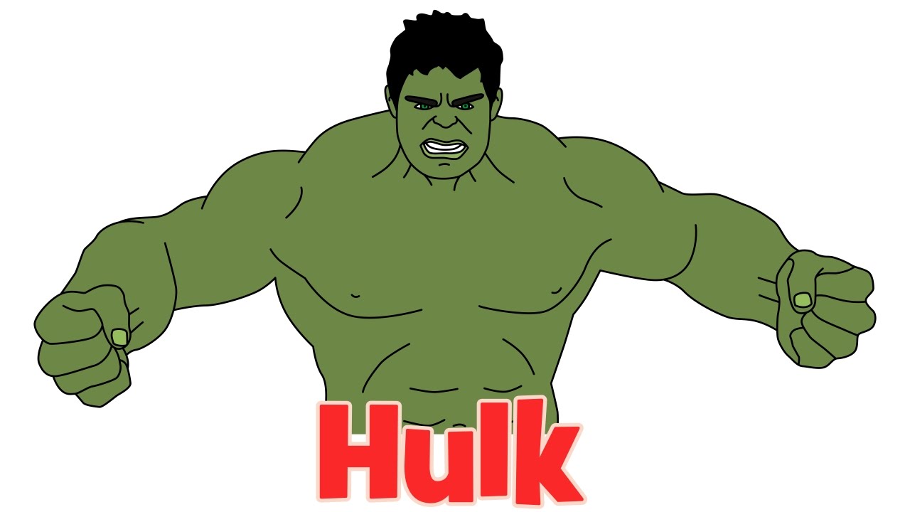 1280x720 How To Draw Hulk From The Avengers Marvel Step