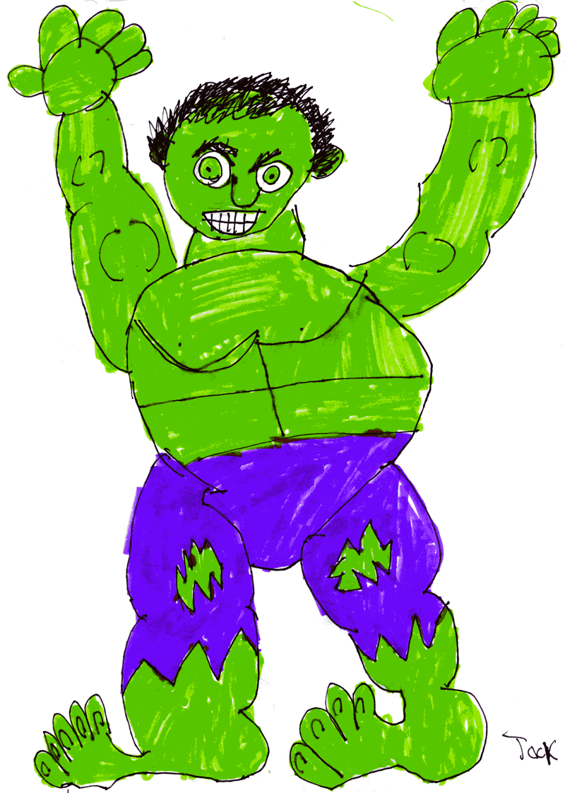 800x1123 Superhero Collection The Incredible Hulk Jack Draws Anything