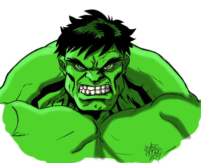 400x323 The Art Of Andre Moore Rough Hulk Drawing