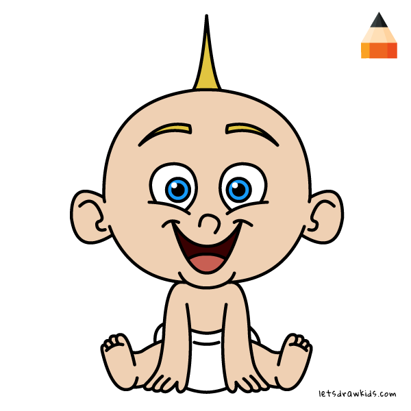 600x600 How To Draw Jack Jack From The Incredibles How To Draw