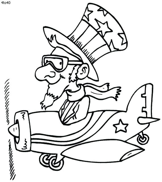 570x638 Independence Day Coloring Pages