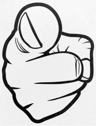 190x248 Index Finger, Pointing Small Buttons Spreadshirt