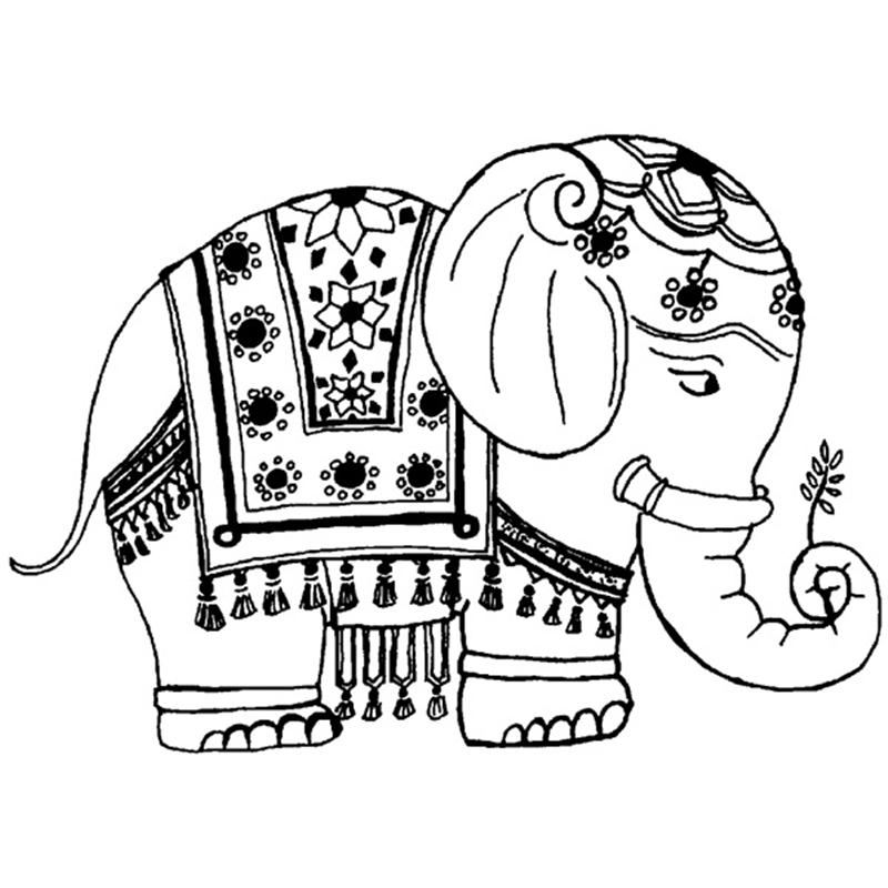 800x800 India Drawing Elephant For Free Download