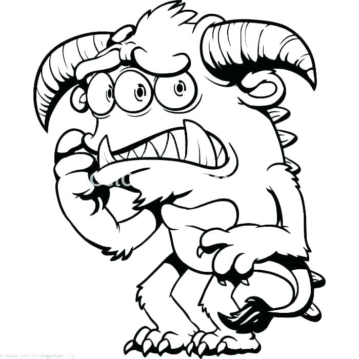 700x700 Drawing Monsters For Kids Monster Coloring Pages For Kids Free