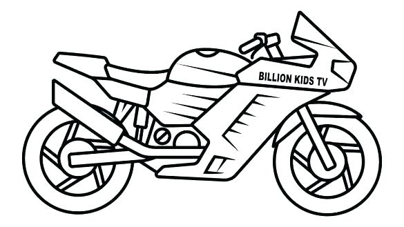585x329 Motorcycle Drawing For Kids Download