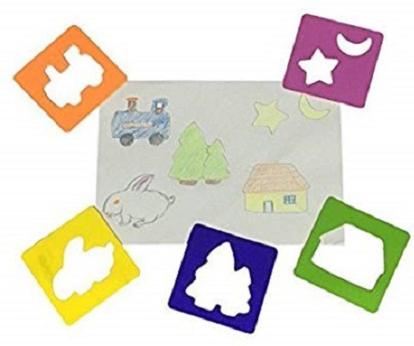 832x695 Authfort Wooden Drawing Stencils Art Set For Kids With Shapes