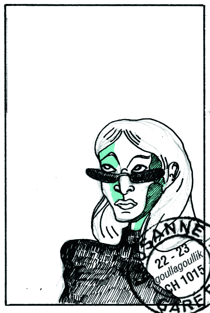 795x1183 Goullagoullik Goullagoullik, Portrait, India Ink On Paper