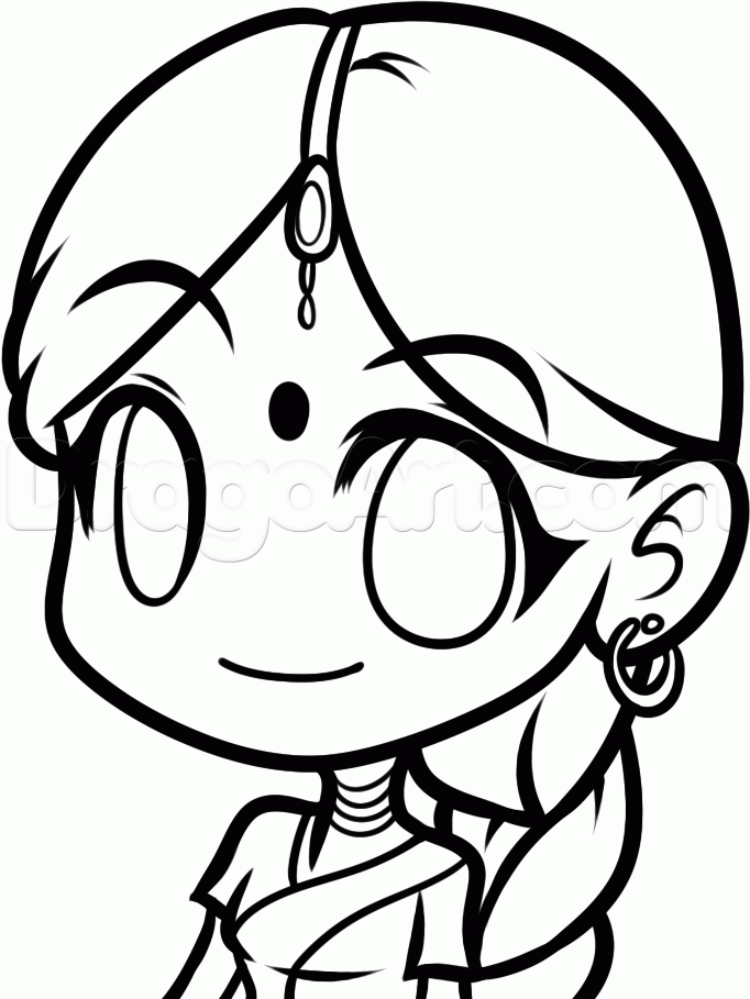 682x909 How To Draw An Anime Indian, Step