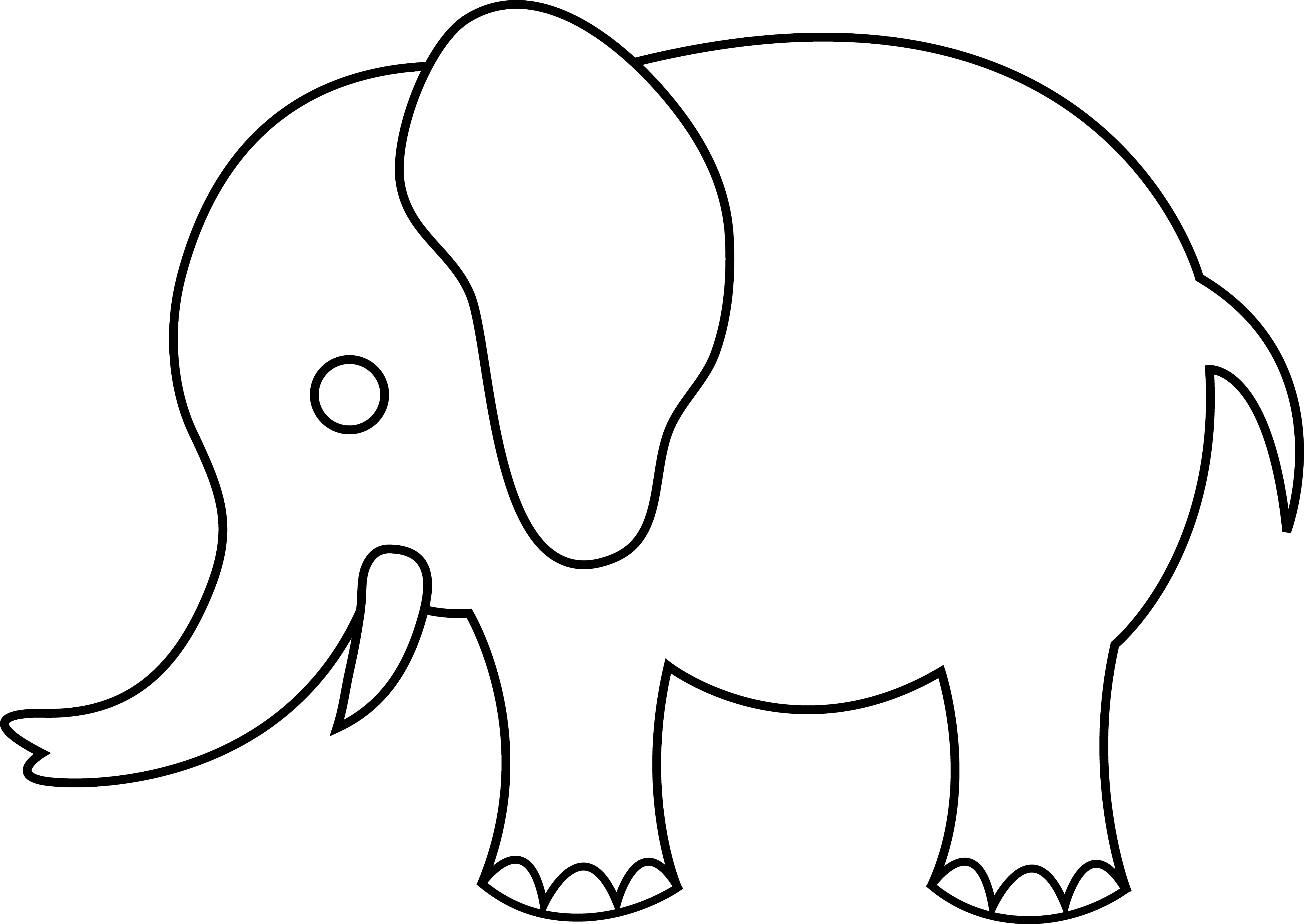 Indian Elephant Drawing