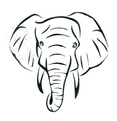 400x415 Elephant Drawing Image Elephant Drawing Images Free