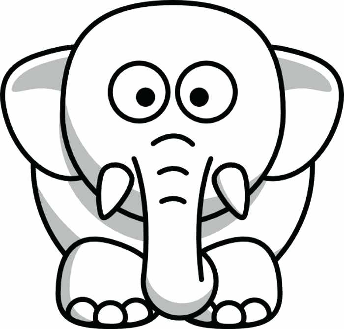 700x669 Elephant Drawing Outline At Free For Personal Use Image