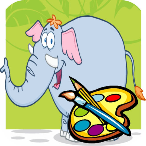 512x512 Elephant Coloring Book For Kid