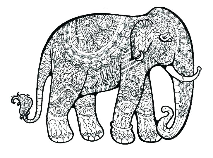 728x541 Printable Elephant Coloring Pages Elephant Coloring Pages