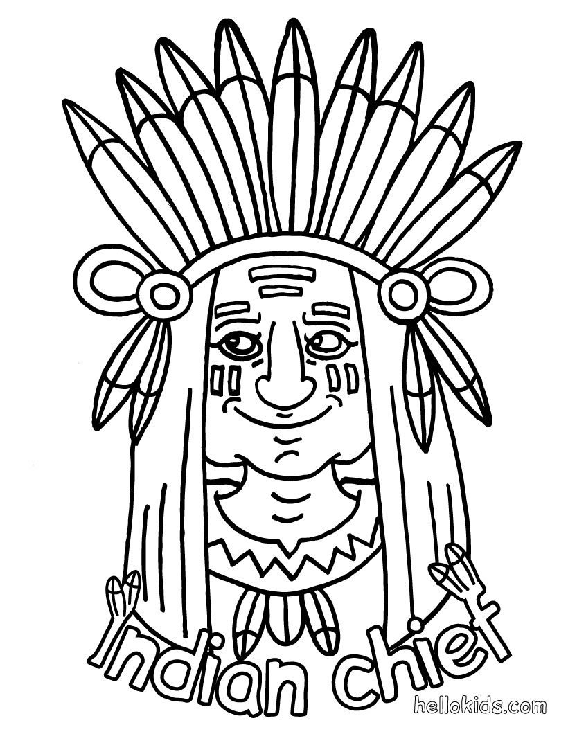 820x1060 Indian Coloring Pages Cherokee Fattkay