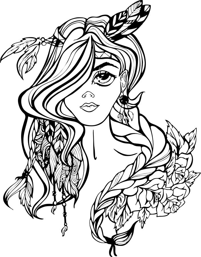 704x900 Indian Drawing