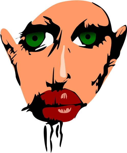 497x600 Indian Face Free Vector In Open Office Drawing