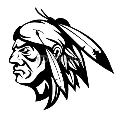 400x400 american indian chief logo, indian face logo, indian chief logo