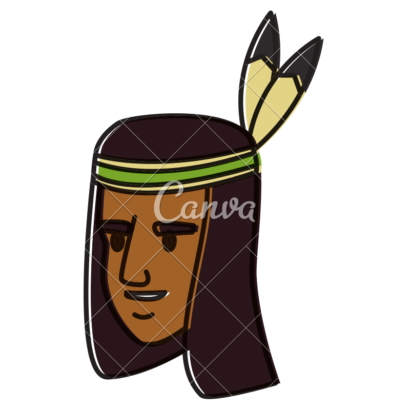 800x800 American Indian Face