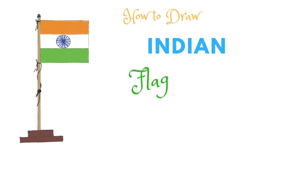 1280x720 How To Draw Indian Flag For Kids