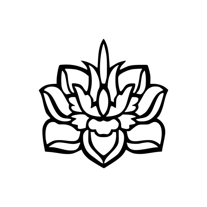 794x794 Lotus Flower Vinyl Decal Sticker Indian Sacred Bean Of Etsy