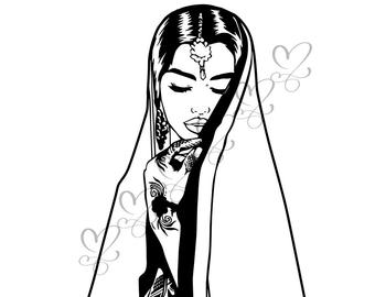 340x270 Sari Drawing Etsy