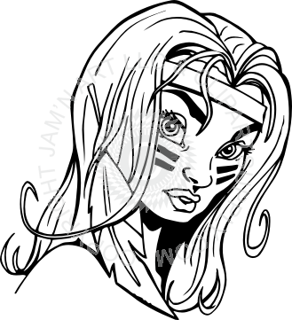 329x361 Female Indian Head