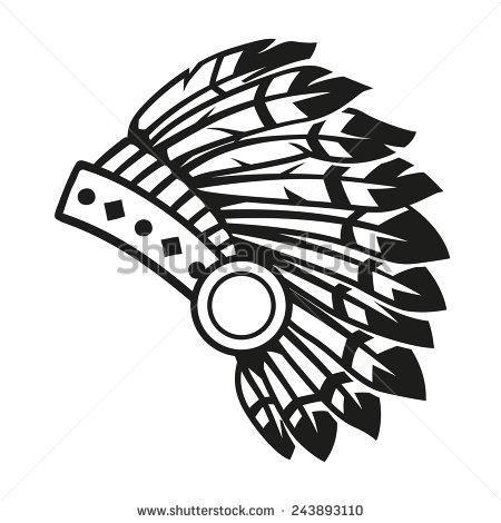 450x470 Indian Head Dress Clipart