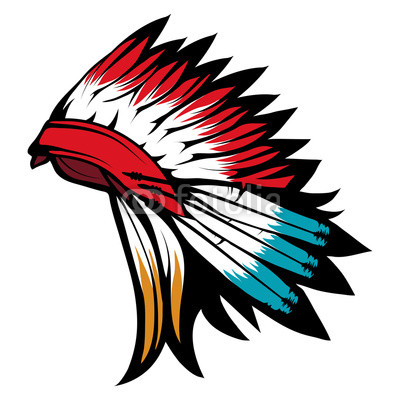 400x400 american indian chief headdress, indian chief headdress colored