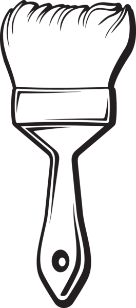 265x600 Collection Of Free Paintbrush Drawing Clip Art Download On Ui Ex