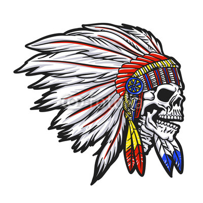 400x400 Indian Chief Skull Illustration Buy Photos Ap Images Detailview