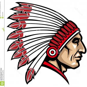 300x300 Stock Vector Skull Of An Indian Warrior Vector Illustration War