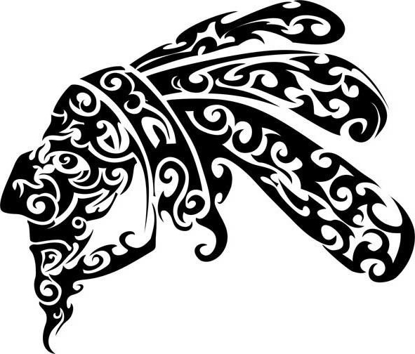 591x504 Polynesy Indian Man Tattoo Best Tattoo Ideas Gallery