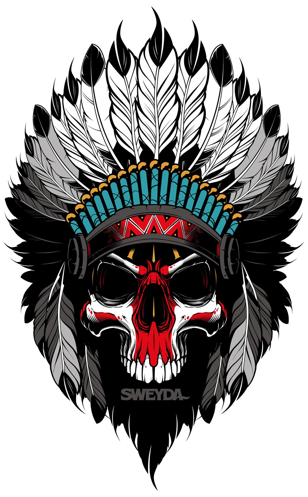 1000x1612 Indian Skull Tattoo Designs For Men
