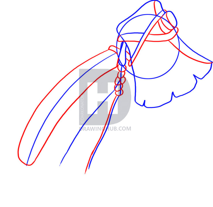 739x720 How To Draw A Tomahawk, Step