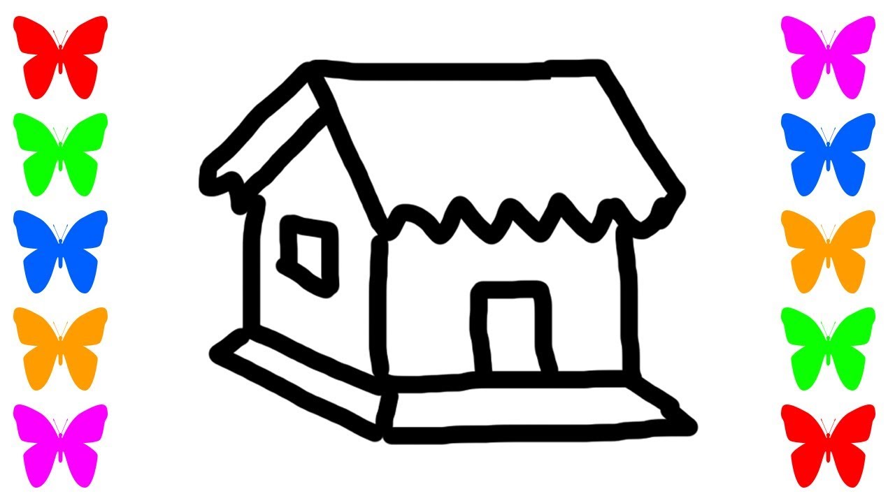 1280x720 Drawing Indian Village Home And And Coloring