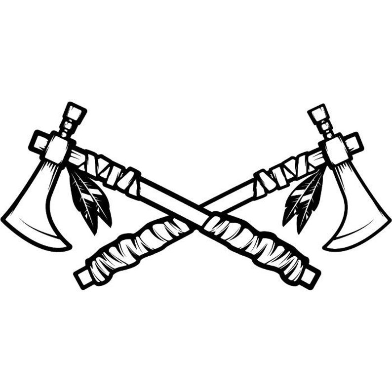 794x794 indian tomahawk axes crossed native american warrior etsy