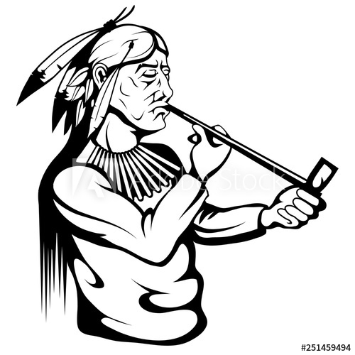 Indian Warrior Drawing | Free download on ClipArtMag