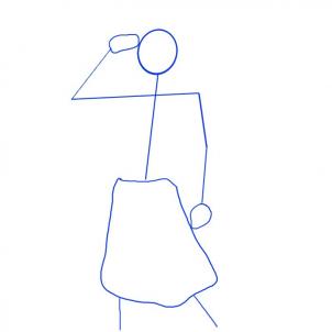 302x302 Draw A Indian Warrior, Step