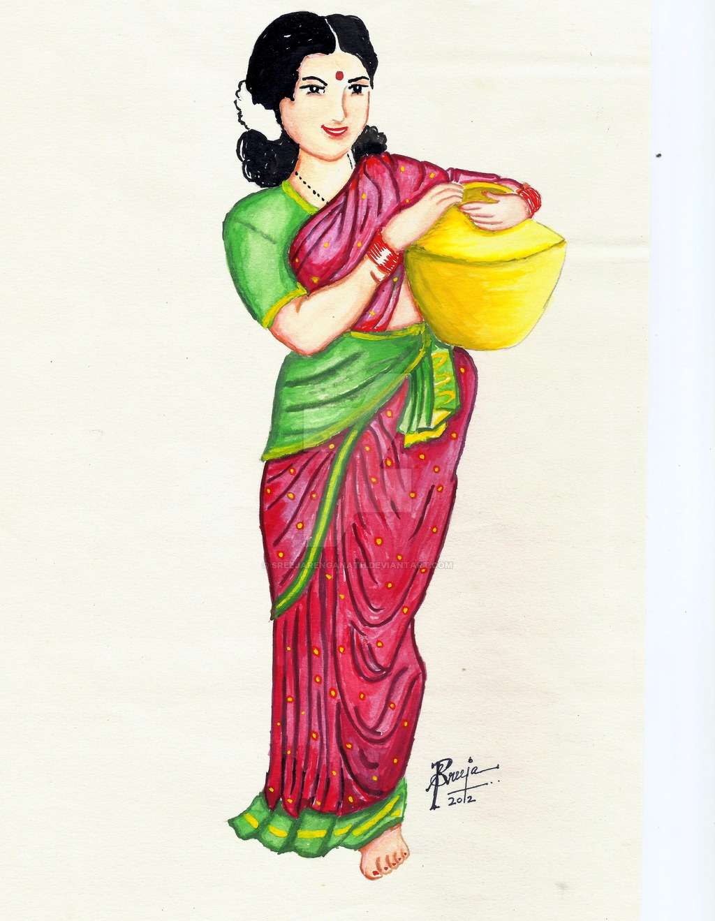 1024x1319 Traditional Indian Woman