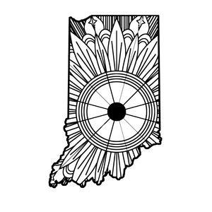 300x300 Indiana Map Mandala