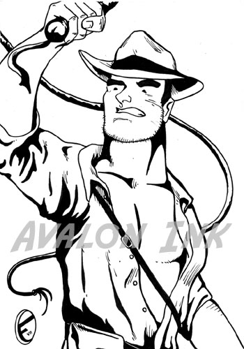 350x500 Indiana Jones, In Olin Fnard's Fnard Comic Art Gallery Room
