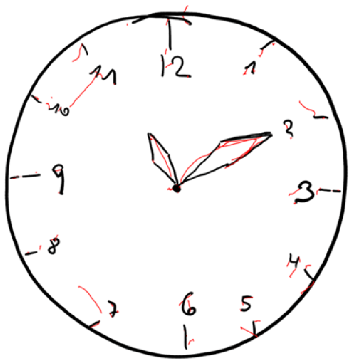 688x707 Unimpaired Clock Drawing Performed