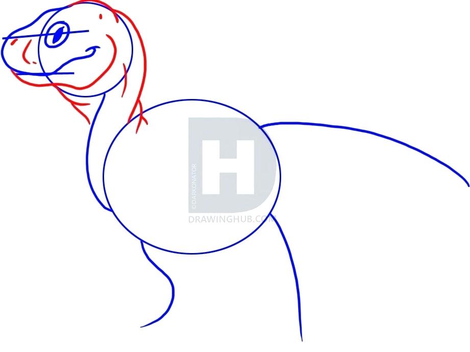921x690 How To Draw A Cartoon T Rex