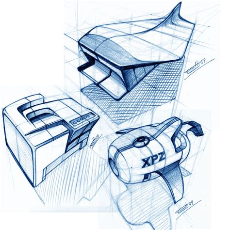 474x474 Retro Industrial Design Sketches