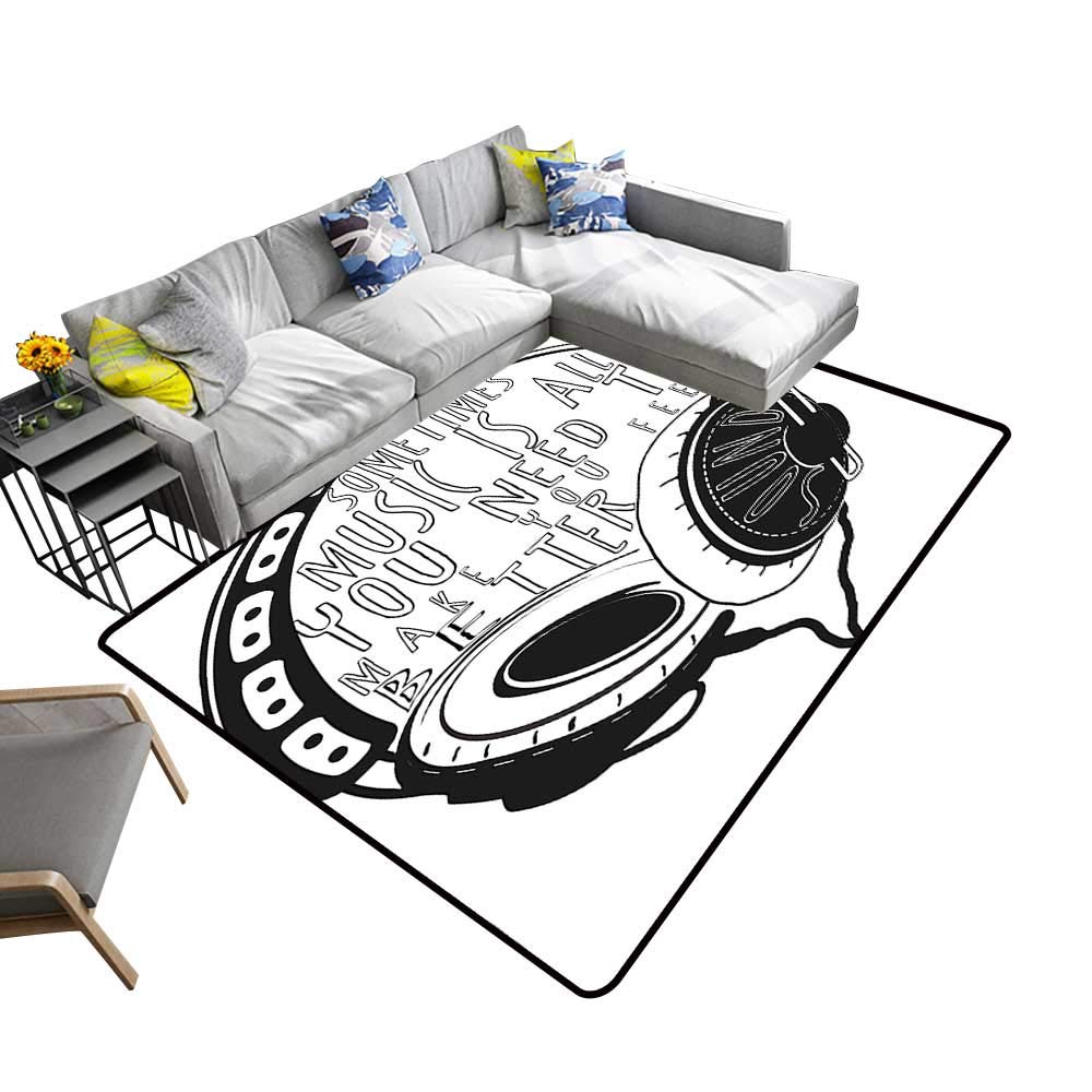 1000x1000 Alsohome Non Slip Absorbent Carpet Headphones