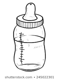 208x280 Huge Collection Of 'baby Bottle Drawing' Download More Than