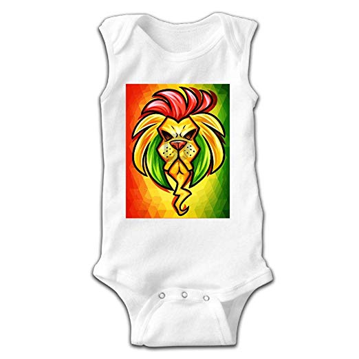 522x522 Rasta Lion Drawing Cute Infant Baby Girl Jumpsuit