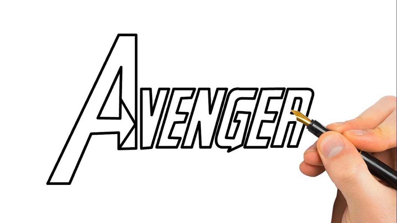 1280x720 How To Draw Avengers Infinity War Logo