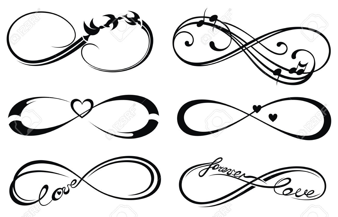 1300x835 Stock Vector Tattoo Ideas Infinity Tattoos, Symbolic Tattoos
